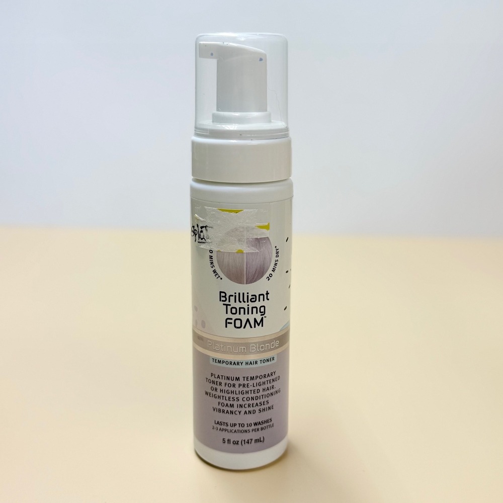 Splat Brilliant Toning Foam Platinum Blonde Temporary Hair Toner 5oz New